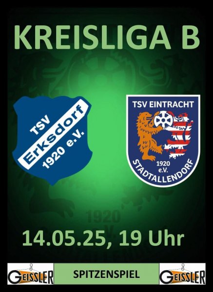 Kreisliga B: Spitzenspiel in Erksdorf