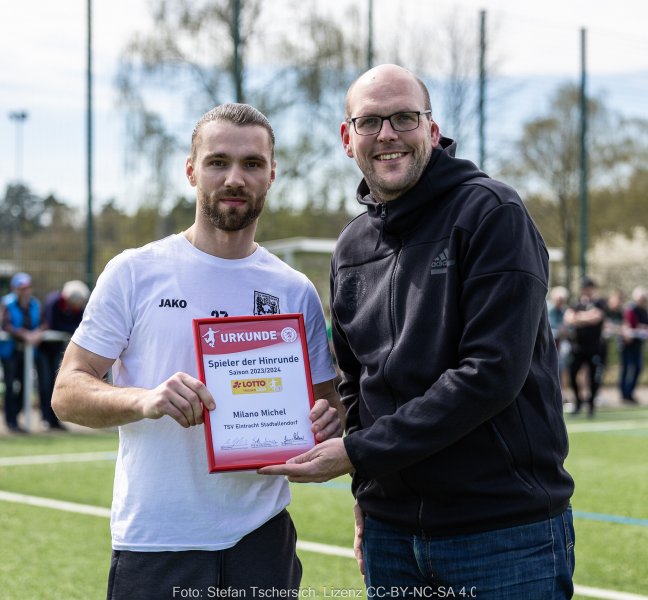 LOTTO Hessenliga: Auszeichnung für Milano Michel