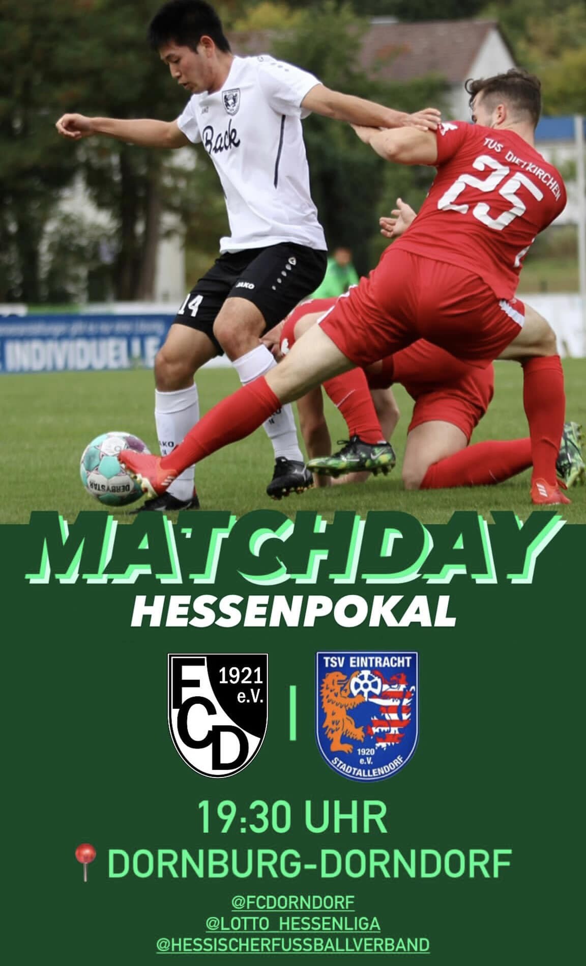 Bitburger Hessenpokal: Eintracht in Dorndorf gefordert !