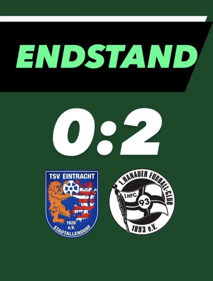 Heim-Niederlage gegen den "ältesten Fußballclub Hessens" !