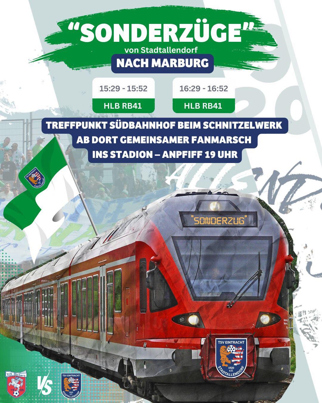 LOTTO Hessenliga: Fanzug nach Marburg!
