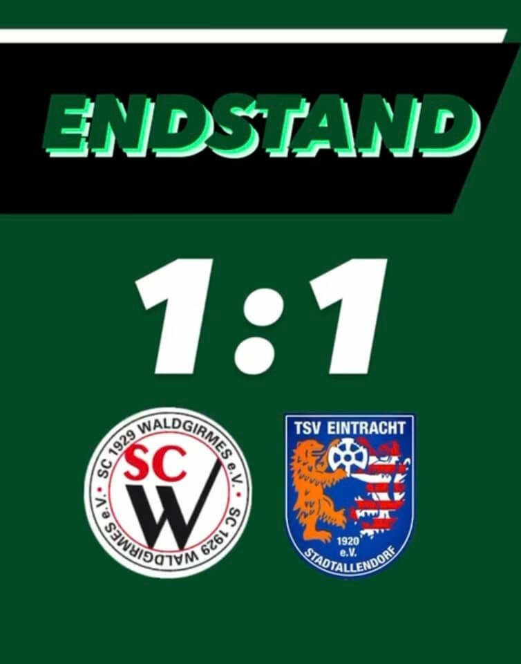 Eintracht holt (nur) einen Punkt in Waldgirmes!